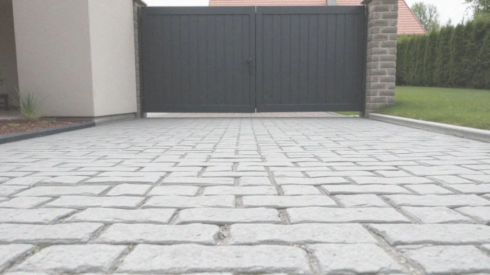 Kostka brukowa przed bramą – estetyka i funkcjonalność podjazdu